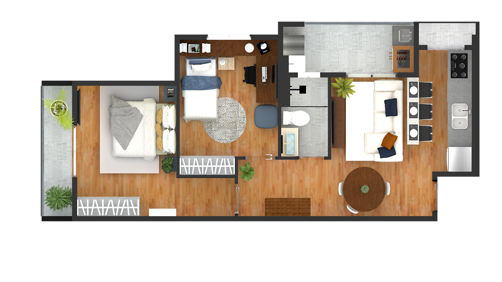 Planta Unidade 1 - Opção 1