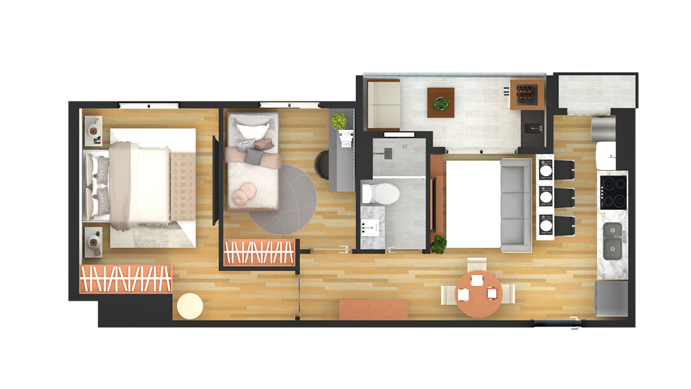 Planta Unidade 2 - Opção 1