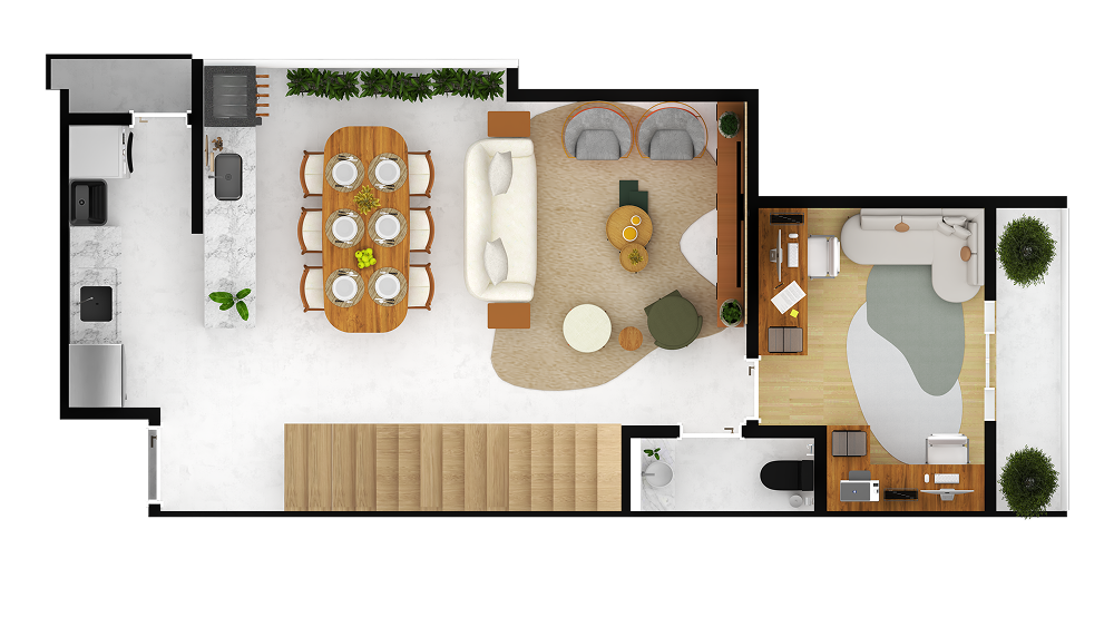 Planta Unidade 3 - Opção 1