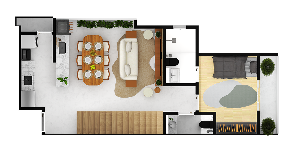 Planta Unidade 3 - Opção 2