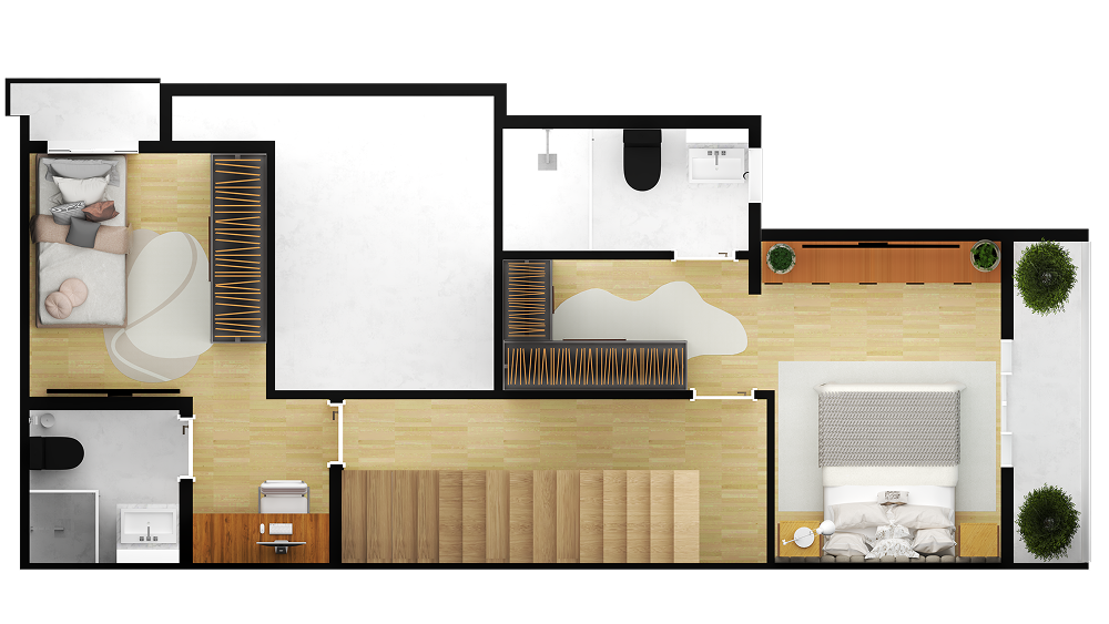 Planta Unidade 3 - Mezanino