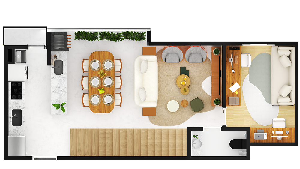 Planta Unidade 4 - Opção 1