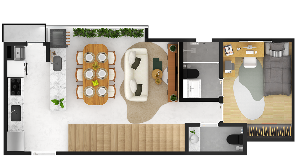 Planta Unidade 4 - Opção 2